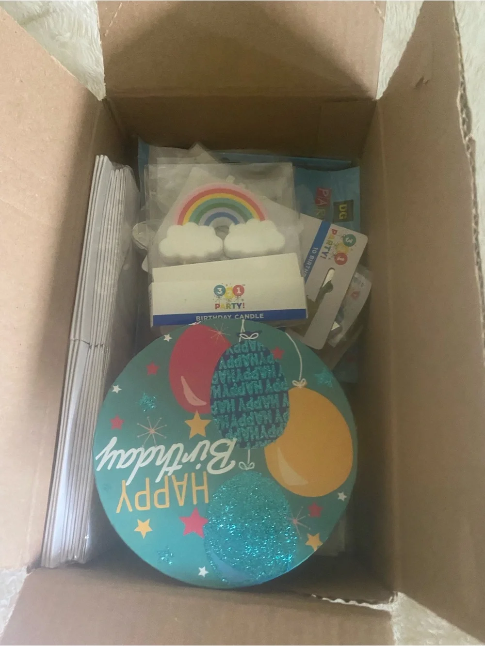 321 Party coordinated rainbow